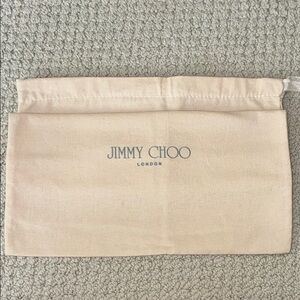 Large Jimmy Choo Cream Dust Bag
